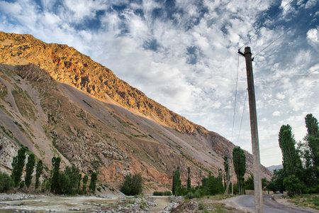 mountains of southern Kyrgyzstan