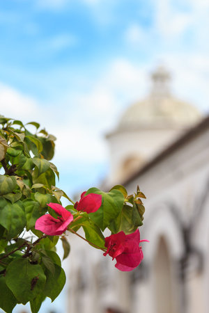 Kao wang palace in petchaburi thailandの写真素材