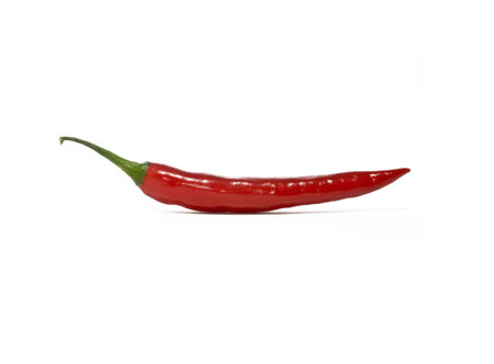 Red chilli pepper isolated on a white background