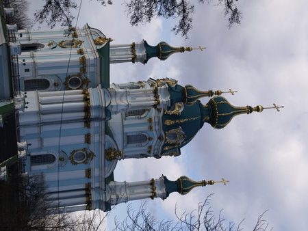 Church of St. Nicholas in Kiev, Ukraineの写真素材