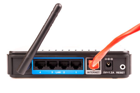 Modem router network with cable isolated