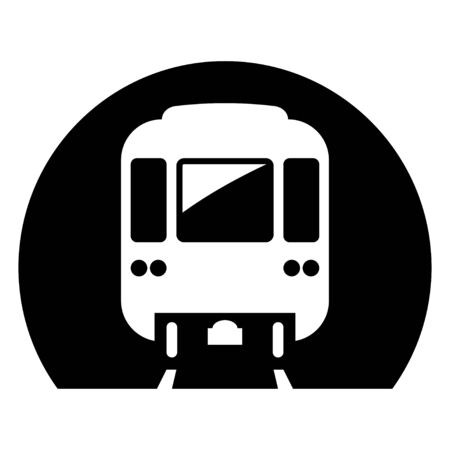 Metro icon, underground electric railway city systemのイラスト素材