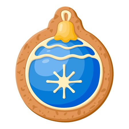 Christmas sweet decoration, gingerbread and festive cookieのイラスト素材