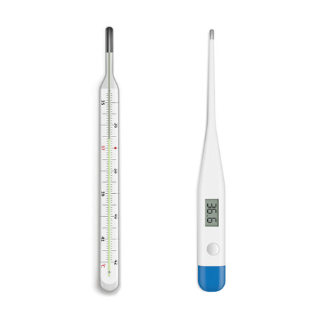 Medical thermometer, instrument for temperature, fever measurement