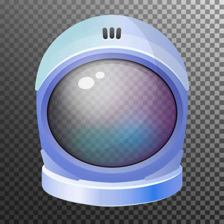 Space astronaut helmet, cosmonaut mask, spacesuit headwearのイラスト素材