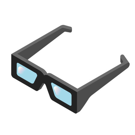 3D Glasses for movie, game and multimediaのイラスト素材