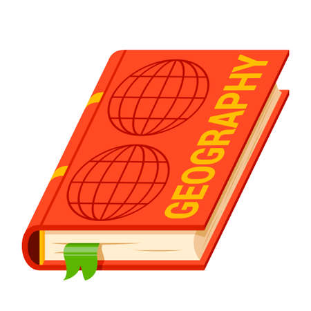 Geography school, university, college textbook for educationのイラスト素材