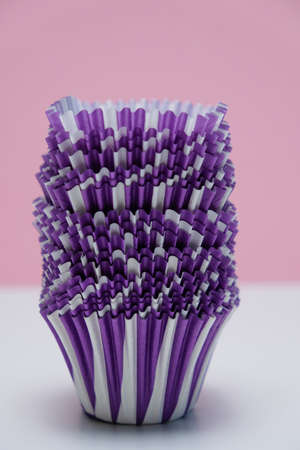 paper form for cupcake pastel colors copy spaceの写真素材