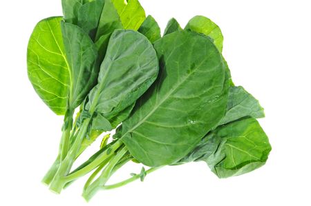 Kale, Vegetable On White Backgroundの写真素材