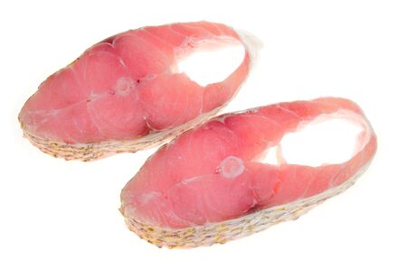 Two Slices Of Raw Fishの写真素材