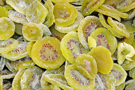 Slices Of Dried Kiwi Fruit