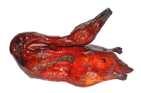 Chinese Roasted Duck On White Backgroundの写真素材