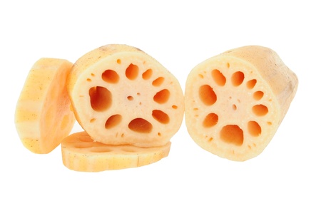 Lotus Roots With sectional Viewの写真素材