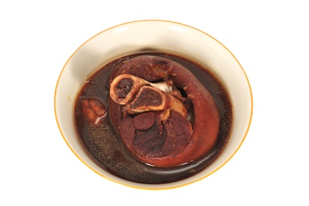 Serving Of Chinese Braised Pig Trotter In  A Bowlの写真素材