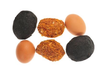 Three Different Types Of Eggsの写真素材