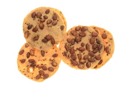 Favorite TV Snack, Peanut Crackersの写真素材