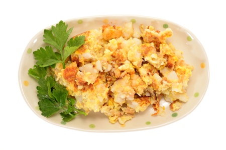 Serving Of Fried Carrot Cakeの写真素材