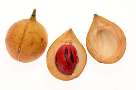 Nutmeg Sectional View With Seed の写真素材