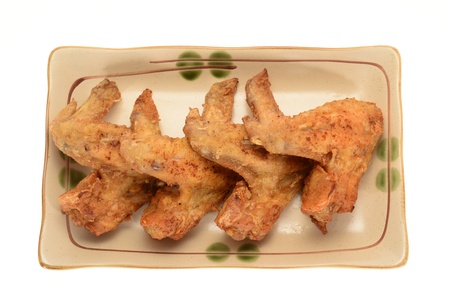 Serving Of Fried Chicken Wingsの写真素材