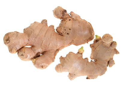 Ginger Roots Isolated On White Backgroundの写真素材