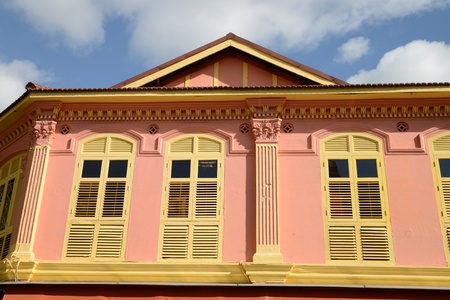 Old Refurbished Houses In Singapore Chinatown の写真素材
