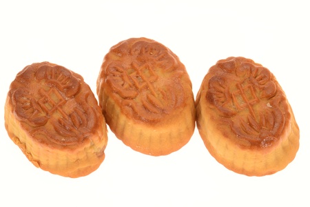 Freshly Baked Mini Moon Cakesの写真素材
