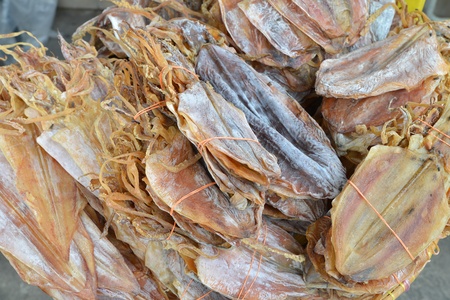 Dried Cuttlefish For Saleの写真素材