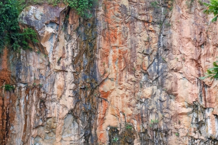 Vertical Uneven Rock Surface Abstract Viewの写真素材