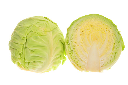 Chinese Peking Cabbage Isolated On White Backgroundの写真素材