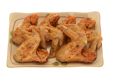 Serving Of Fried Chicken Wingsの写真素材