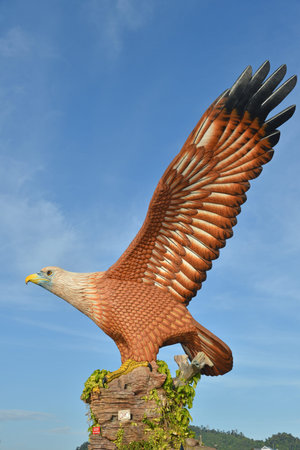 Eagle Statue At Langkawi Islandのeditorial素材