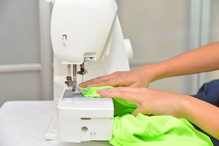 Using Sewing Machineの写真素材