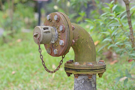 Rusty Old  Water Pipe Connectorの写真素材
