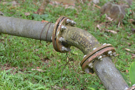 Rusty Old  Water Pipe Connector