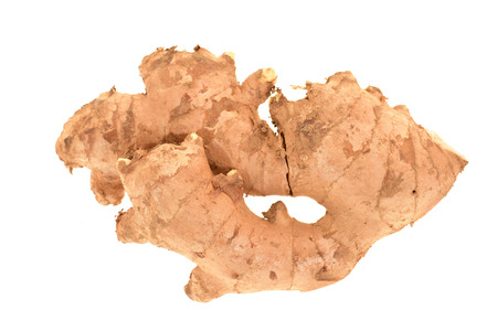 Ginger Root On White Backgroundの写真素材