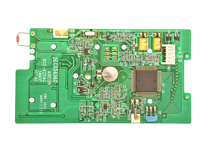 Air Con Remote Control circuitry, Internal Viewの写真素材