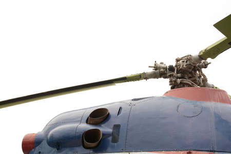 Mechanical part of helicopter propellerの写真素材