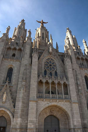 Expiatory Church of the Sacred Heart on the Tibidabo, Barcelonaの写真素材