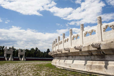 Circular Mound in Temple of Heavenの写真素材