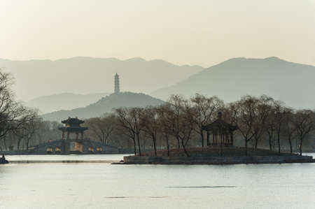 The scenery of Summer Palace, Beijingの写真素材