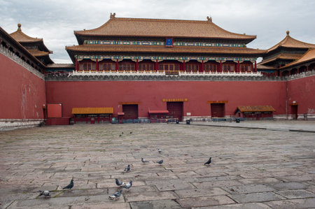 The entrance gate of Forbidden City, Beijingのeditorial素材