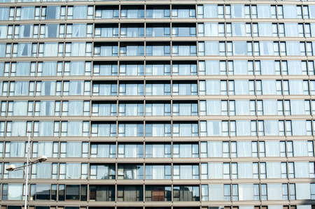 Glass curtain wall of the buildingのeditorial素材