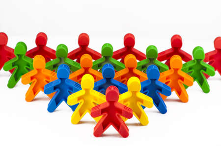 Color team on the white backgroundの写真素材