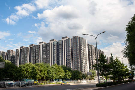 The new housing estate in Beijingのeditorial素材