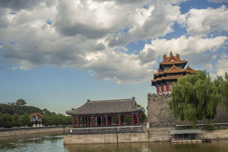 Forbidden City under the cloudy dayのeditorial素材