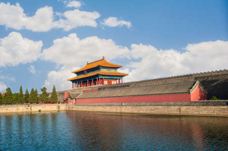 Gate tower of Forbidden Cityのeditorial素材