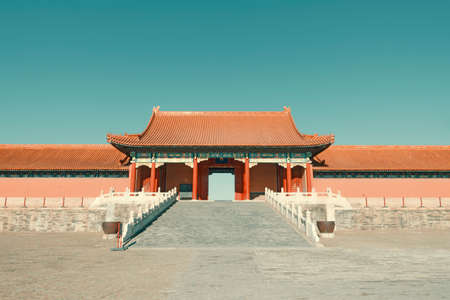 Gate tower of Forbidden Cityのeditorial素材