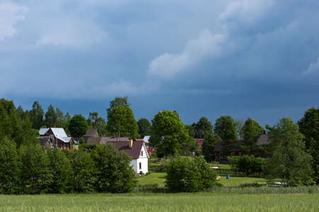 village sceneryの写真素材