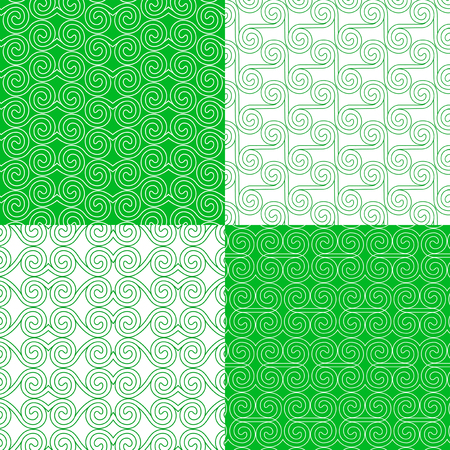 Set of ethnic tribal geometric patternsのイラスト素材