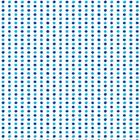 Vector seamless repeating sketchy polka dot pattern. Classic ornament of ink spots. A hand-drawn pattern of rough dots. Template for print on fabric, paper, wallpaper design, packaging, bed linenのイラスト素材